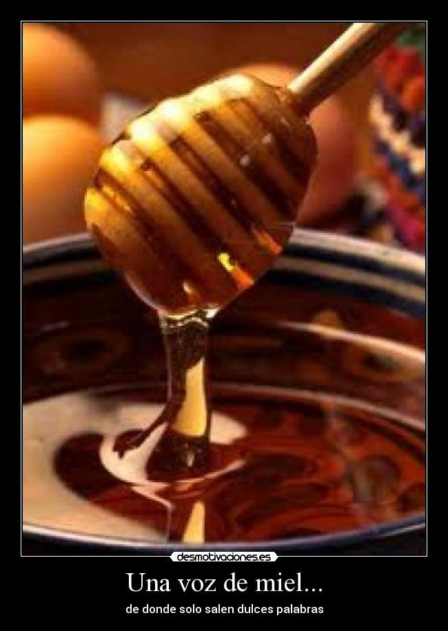 Una voz de miel... -