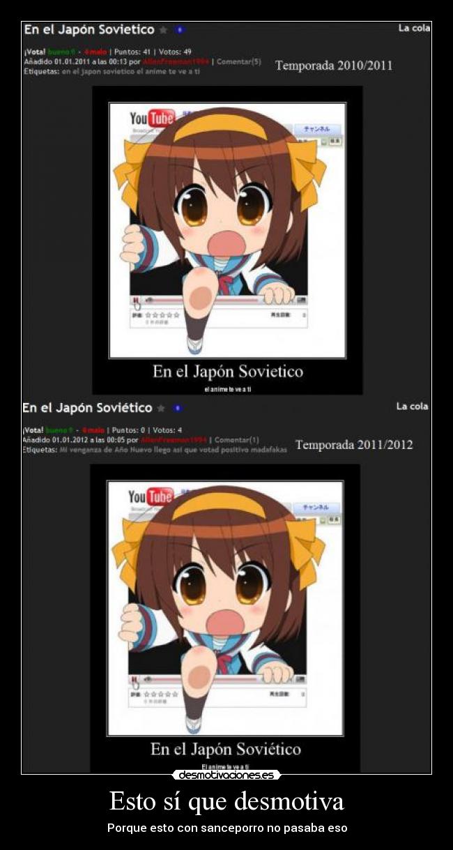 Esto sí que desmotiva - 