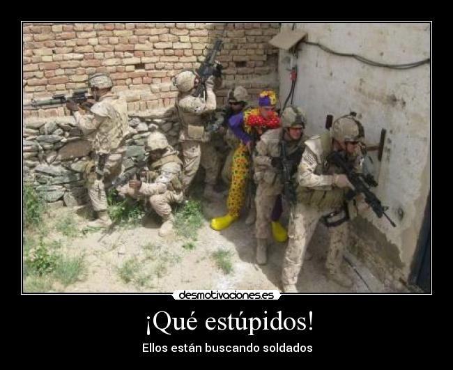¡Qué estúpidos! - 