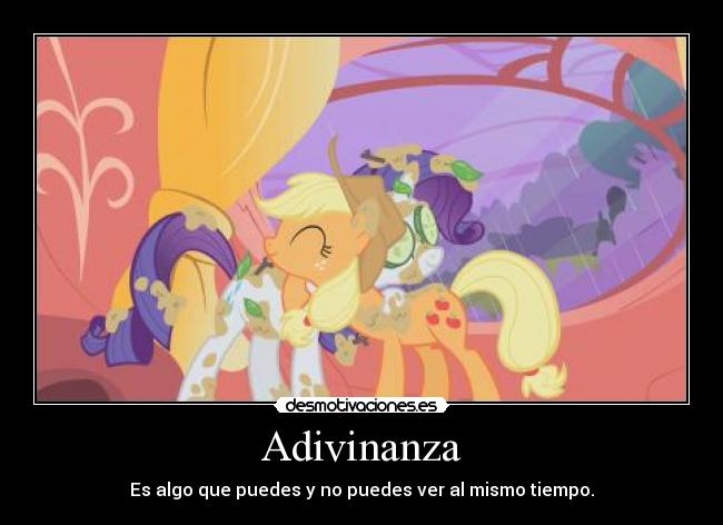 Adivinanza - Es algo que puedes y no puedes ver al mismo tiempo.