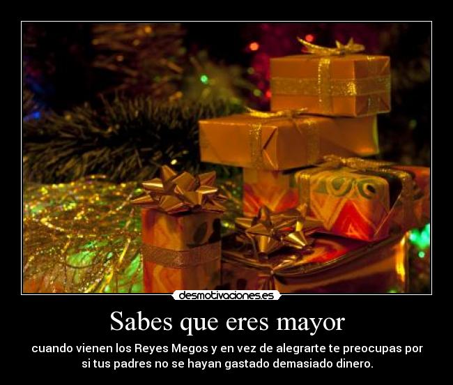 Sabes que eres mayor - 