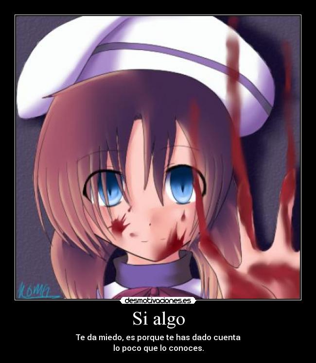 carteles higurashi love desmotivaciones