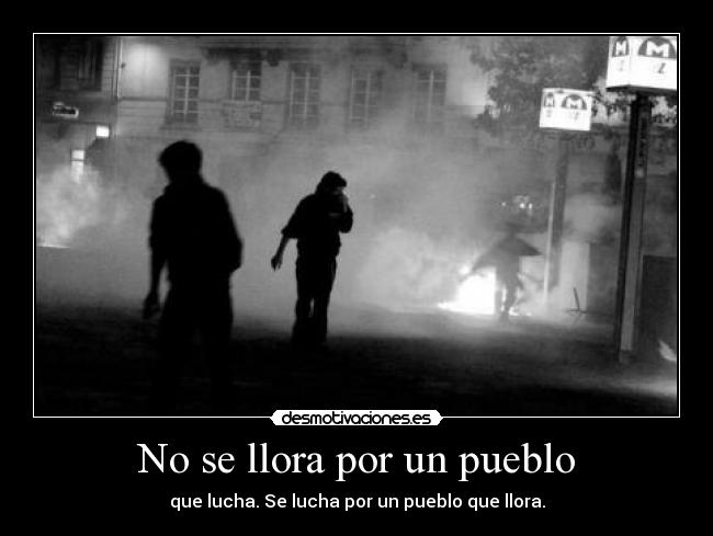 No se llora por un pueblo - 