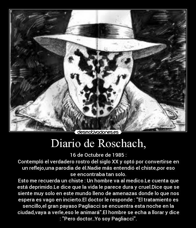 Diario de Roschach, - 