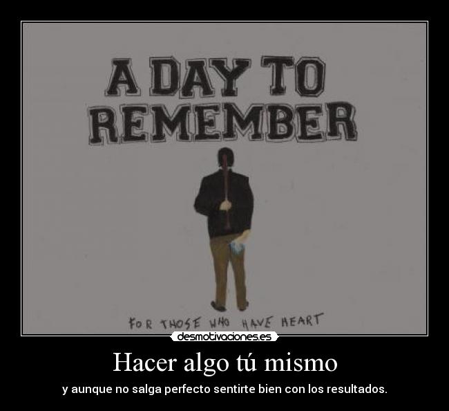 Hacer algo tú mismo - 