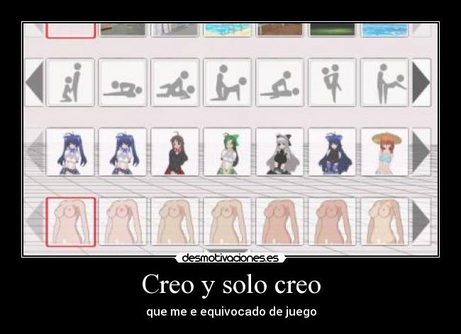 Creo y solo creo -