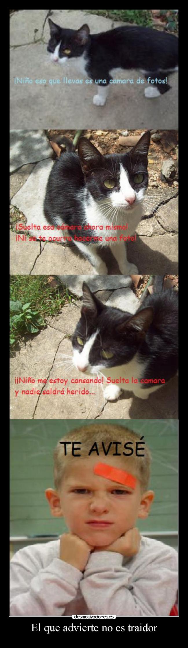 carteles que advierte traidor desmotivaciones