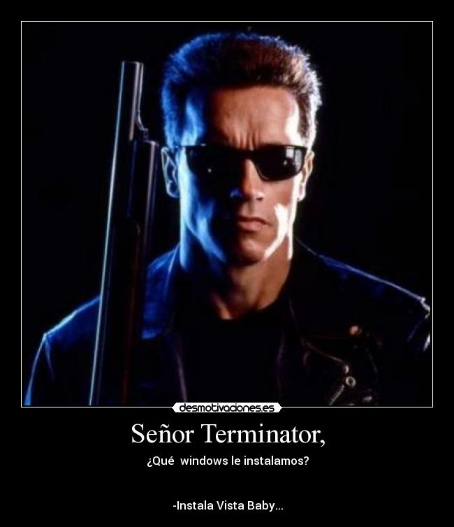 carteles terminator windows computadora vista desmotivaciones