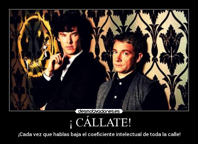 carteles bbc sherlock watson desmotivaciones