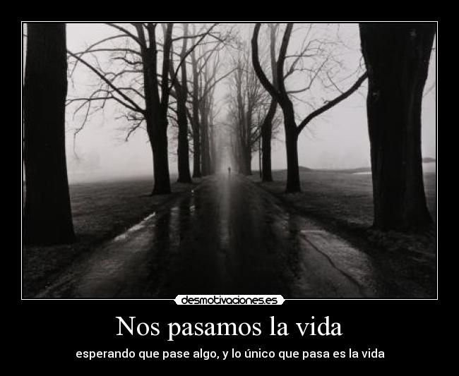 Nos pasamos la vida -