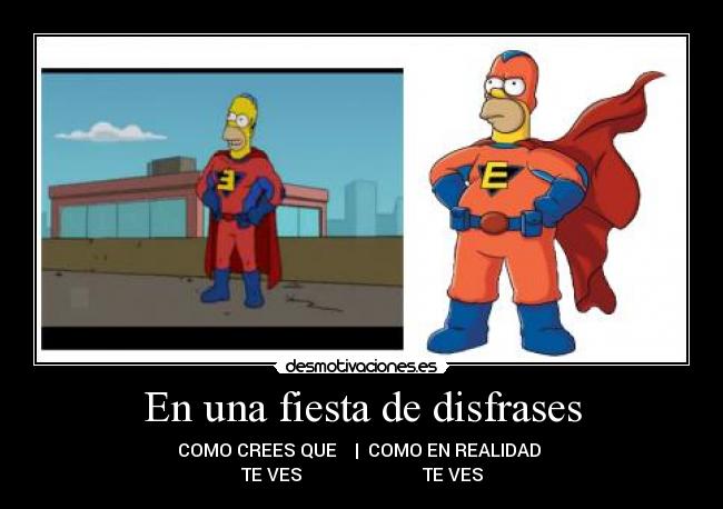 En una fiesta de disfrases - COMO CREES QUE | COMO EN REALIDAD
TE VES TE VES