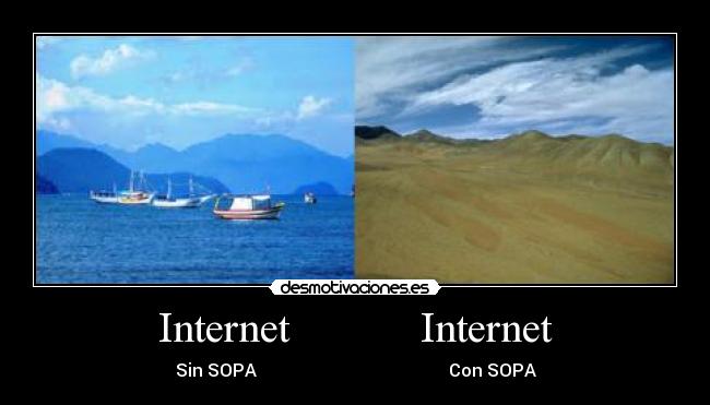 Internet Internet - Sin SOPA Con SOPA