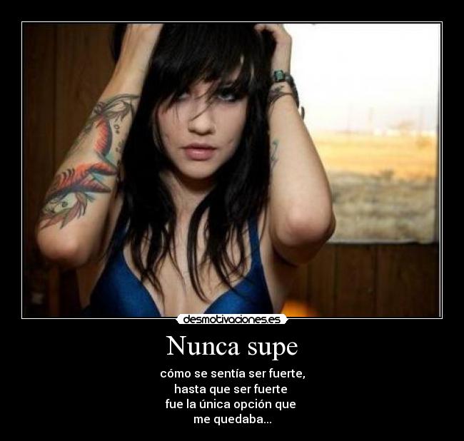 Nunca supe -