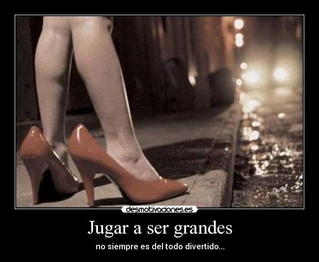 Jugar a ser grandes - no siempre es del todo divertido...