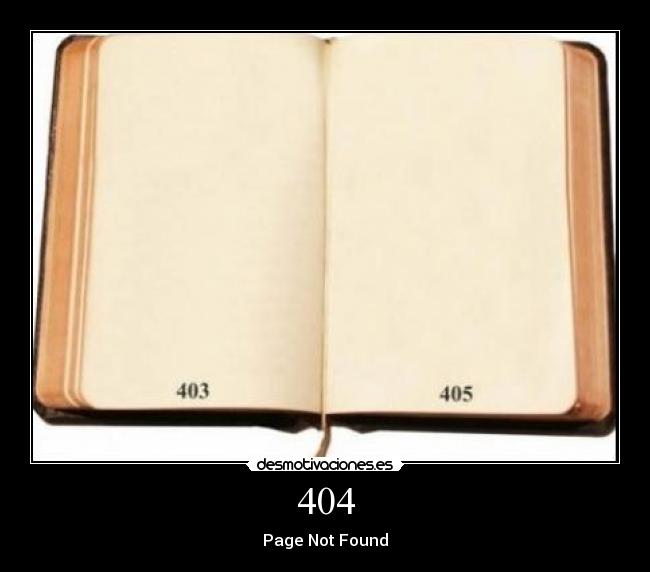 404 - Page Not Found