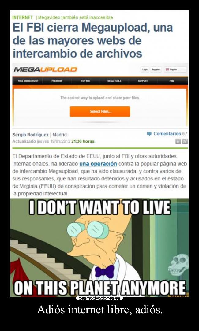 Adiós internet libre, adiós. - 