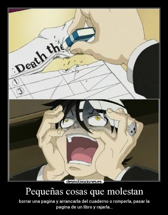 Pequeñas cosas que molestan -