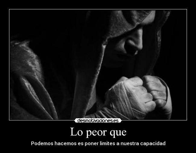 Lo peor que - 