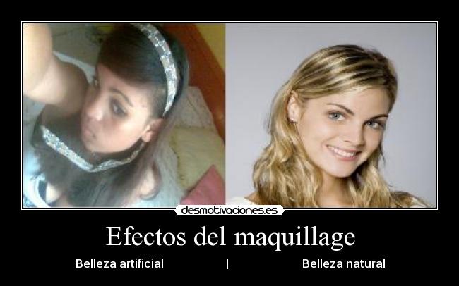 Efectos del maquillage -