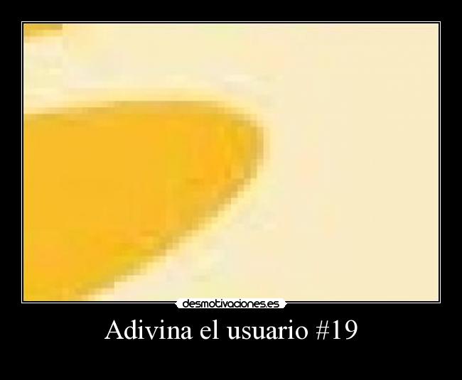 Adivina el usuario #19 - 