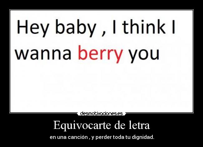 Equivocarte de letra - 