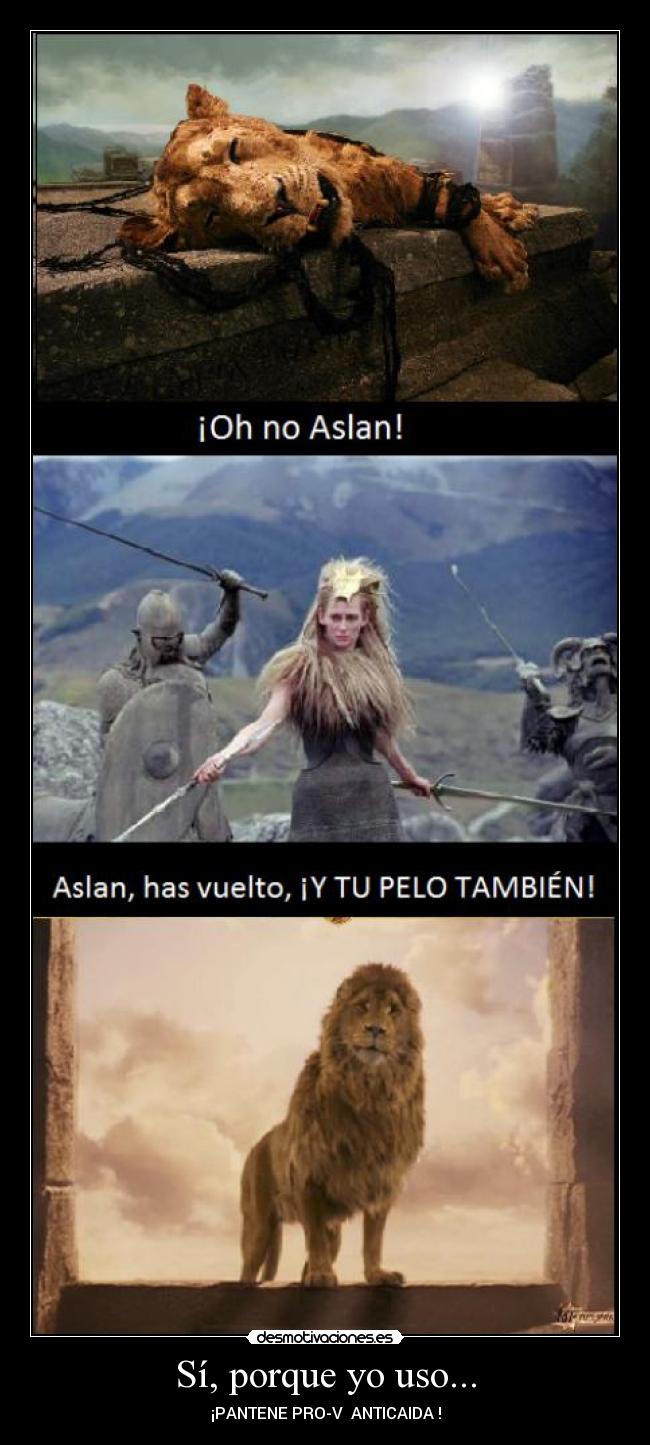 Sí, porque yo uso... -