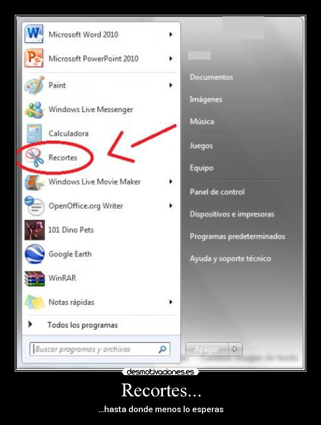 Recortes... - ...hasta donde menos lo esperas