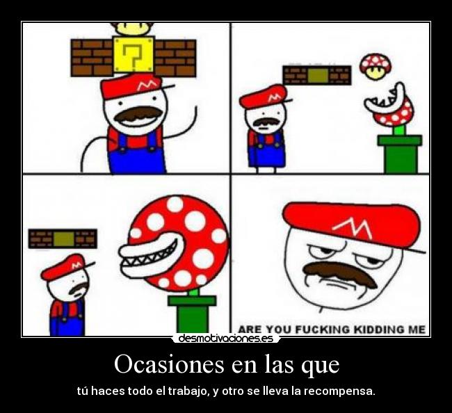 Ocasiones en las que -