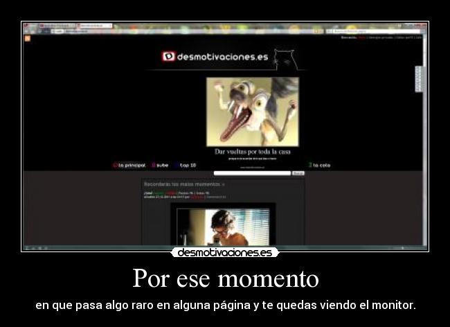 Por ese momento -