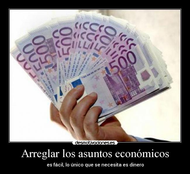 Arreglar los asuntos económicos - 