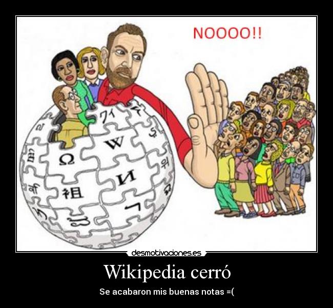 Wikipedia cerró - 
