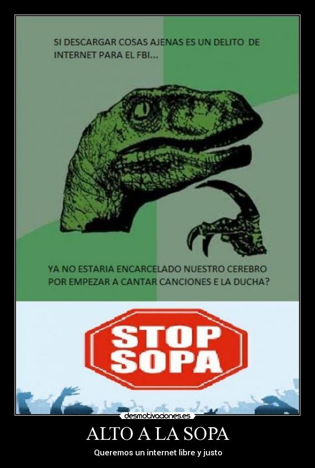 ALTO A LA SOPA - Queremos un internet libre y justo