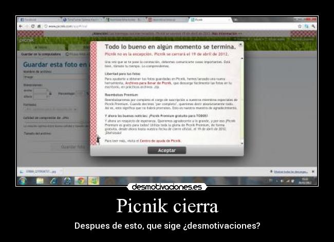 Picnik cierra - Despues de esto, que sige ¿desmotivaciones?