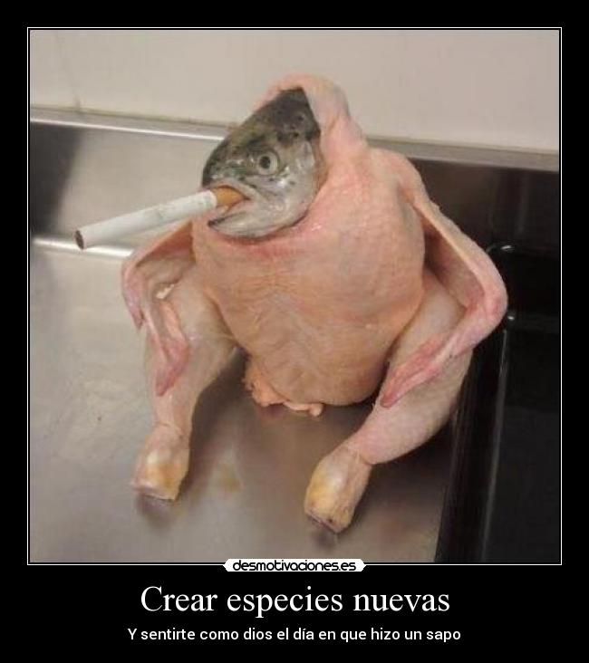 Crear especies nuevas -
