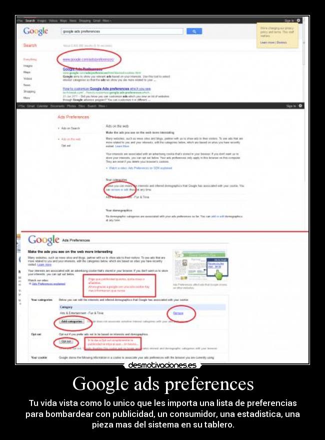 carteles google sistema control desmotivaciones