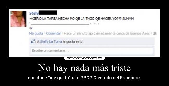 No hay nada más triste -