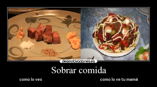 Sobrar comida - 
