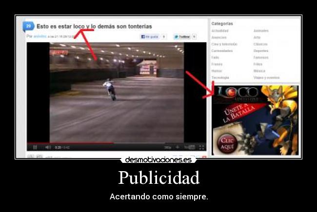 Publicidad - Acertando como siempre.