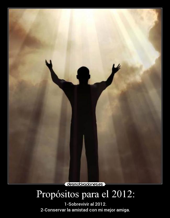 Propósitos para el 2012: -