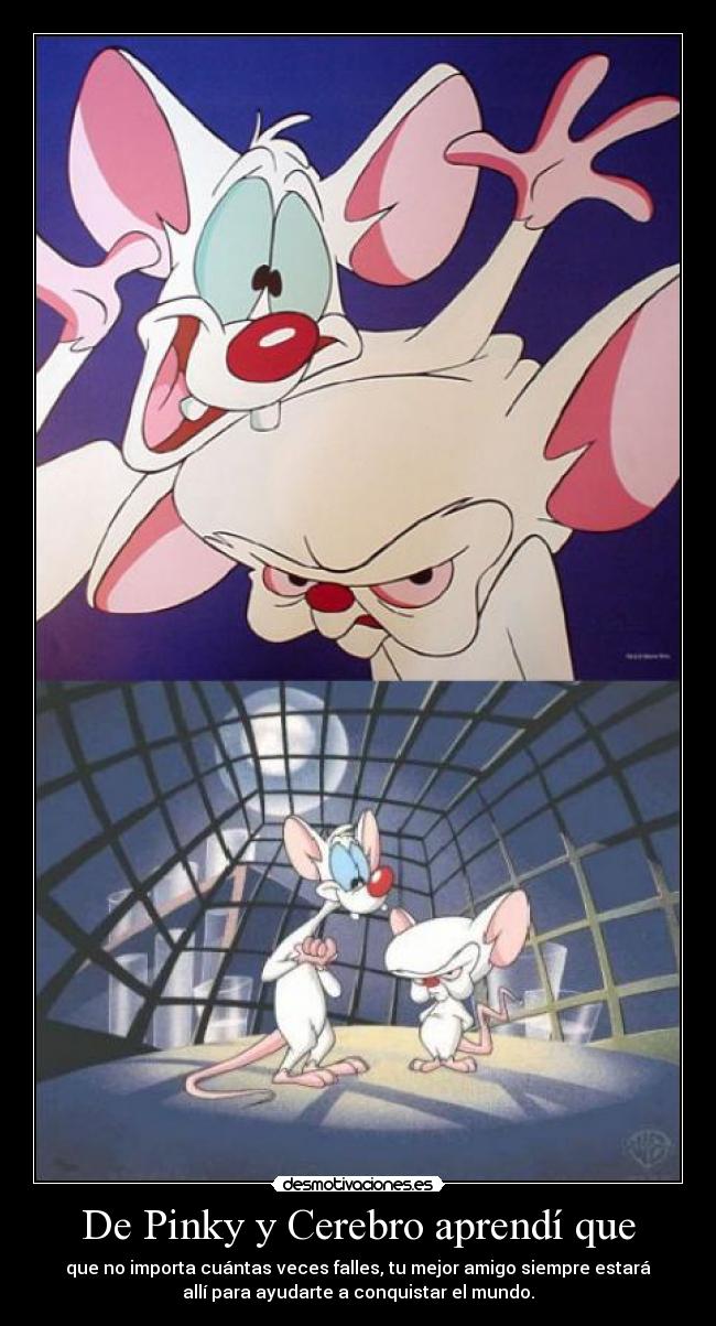 De Pinky y Cerebro aprendí que -