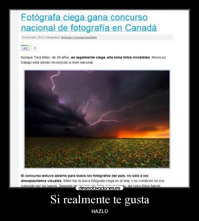 Si realmente te gusta - HAZLO