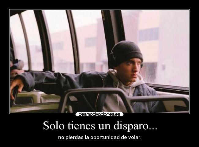 Solo tienes un disparo... - no pierdas la oportunidad de volar.