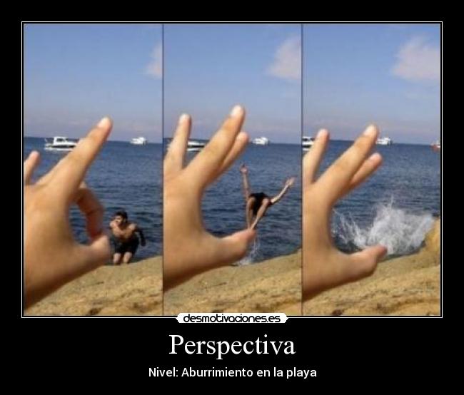 Perspectiva - Nivel: Aburrimiento en la playa