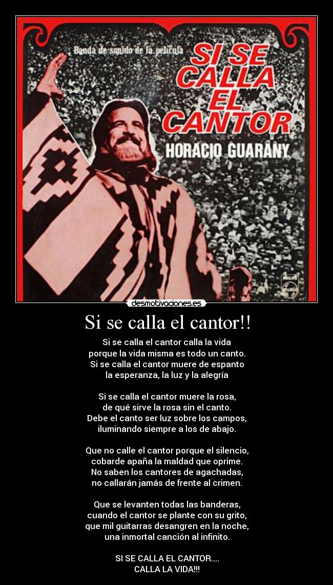 carteles calla cantor desmotivaciones