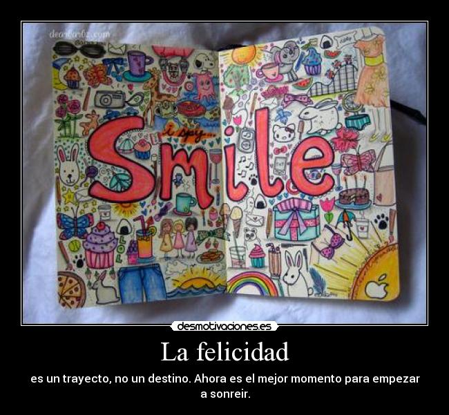 carteles felicidad para sonreir desmotivaciones