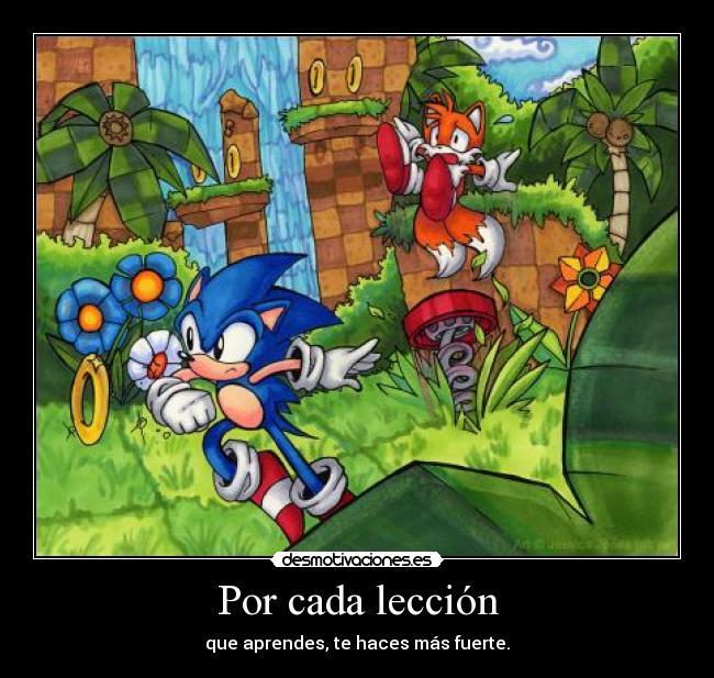 Por cada lección -