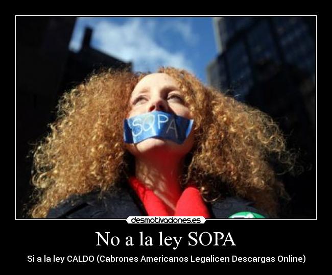 No a la ley SOPA -