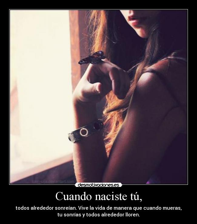 Cuando naciste tú, -