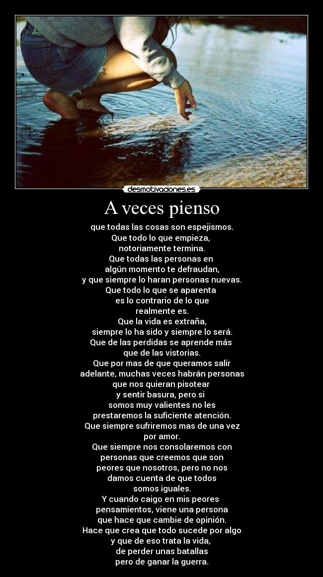 A veces pienso -