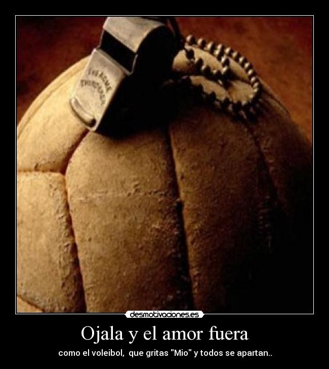 Ojala y el amor fuera - 